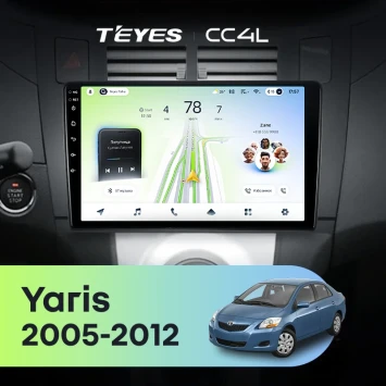 Штатная магнитола Teyes CC4L 6/64 с DTS Toyota Yaris 2 XP90 (2005-2012) F2