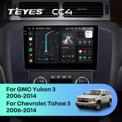 Штатная магнитола Teyes CC4 Pro 360 8/128 Chevrolet Tahoe (2006-2014) (11") (Черная)