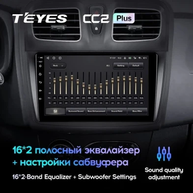 Штатная магнитола Teyes CC2L Plus 2/32 Renault Logan 2 (2012-2022) F2