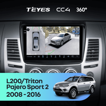 Штатная магнитола Teyes CC4 360 6/64 Mitsubishi Pajero Sport 2 (2008-2016)