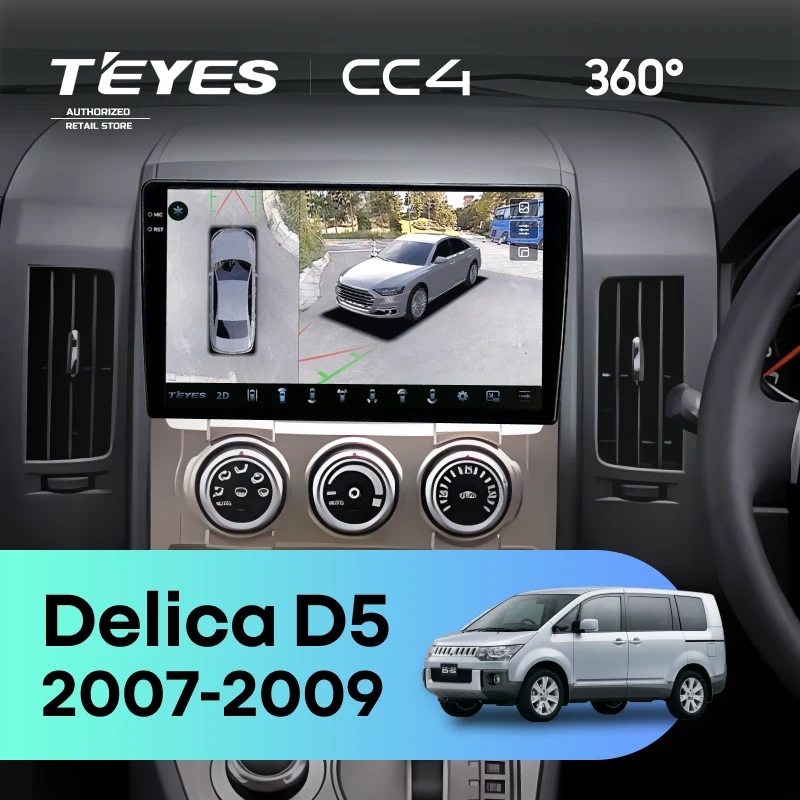 Штатная магнитола Teyes CC4 360 8/128 Mitsubishi Delica D5 (2007-2009)