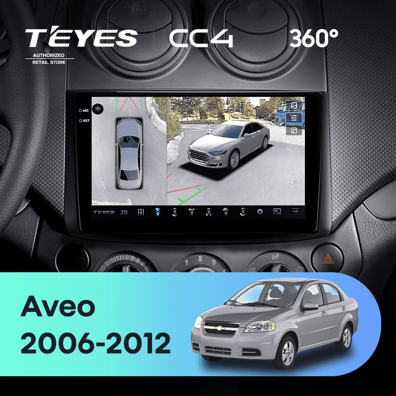 Штатная магнитола Teyes CC4 360 8/128 Chevrolet Aveo T250 (2006-2012)