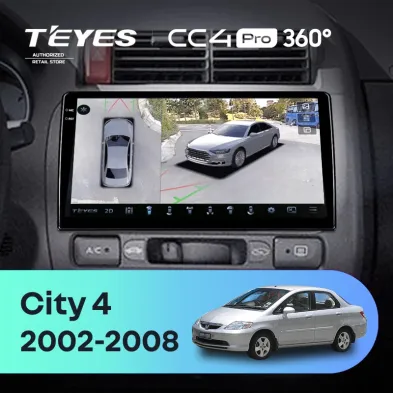 Штатная магнитола Teyes CC4 Pro 360 12/256 Honda City 4 (2002-2008)