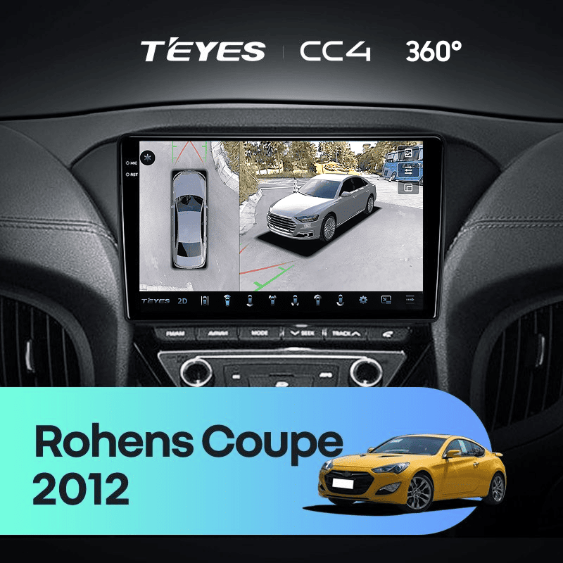 Штатная магнитола Teyes CC4 360 8/128 Hyundai Rohens Coupe 2012+ F3