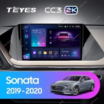 Штатная магнитола Teyes CC3 2K 360 6/128 Hyundai Sonata DN8 (2019-2020) Тип-A