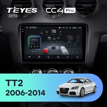 Штатная магнитола Teyes CC4 Pro 12/256 Audi TT 2 (2006-2014)