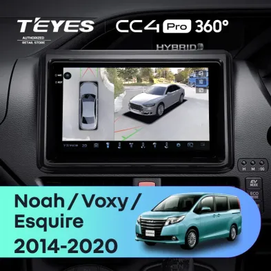 Штатная магнитола Teyes CC4 Pro 360 8/128 Toyota Esquire 1 (2014-2020) Правый руль