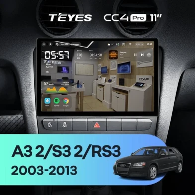 Штатная магнитола Teyes CC4 Pro 12/256 Audi RS3 1 (2011-2012) (11")