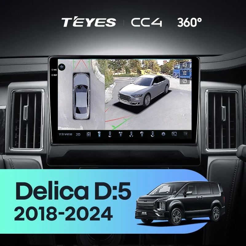 Штатная магнитола Teyes CC4 360 8/128 Mitsubishi Delica D:5 (2018-2024)