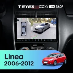 Штатная магнитола Teyes CC4 Pro 360 8/128 Fiat Linea (2006-2012)