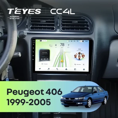 Штатная магнитола Teyes CC4L 6/64 Peugeot 406 (1999-2005)
