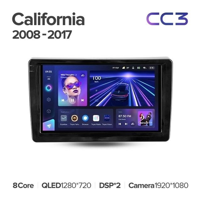 Штатная магнитола Teyes CC3 4/32 Ferrari California (2008-2017)