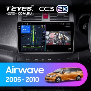 Штатная магнитола Teyes CC3 2K 360 6/128 Honda Airwave GJ (2005-2010) Правый руль