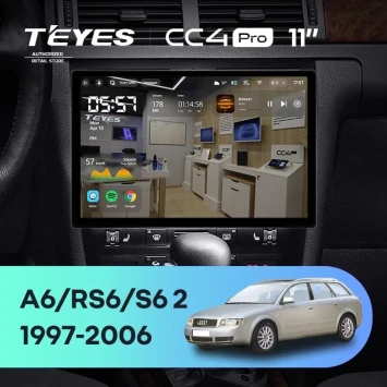 Штатная магнитола Teyes CC4 Pro 12/256 Audi RS6 1 (2002-2006) (11")