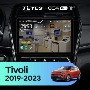 Штатная магнитола Teyes CC4 Pro 8/128 SsangYong Tivoli (2019-2023) (11")