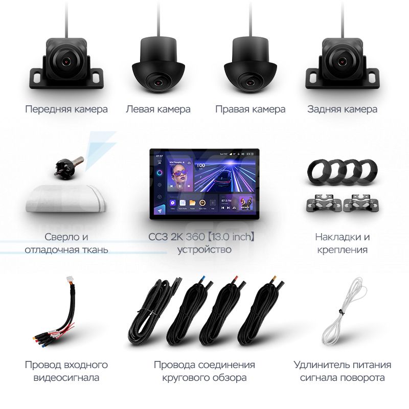 Штатная магнитола Teyes CC3 2K 360 6/128 GAC GS7 GS8 (2017-2019) (13")