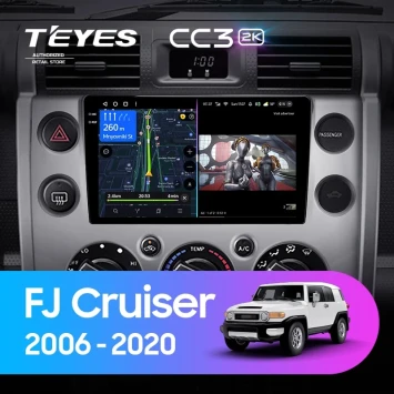 Штатная магнитола Teyes CC3 2K 4/32 Toyota FJ Cruiser J15 (2006-2020)