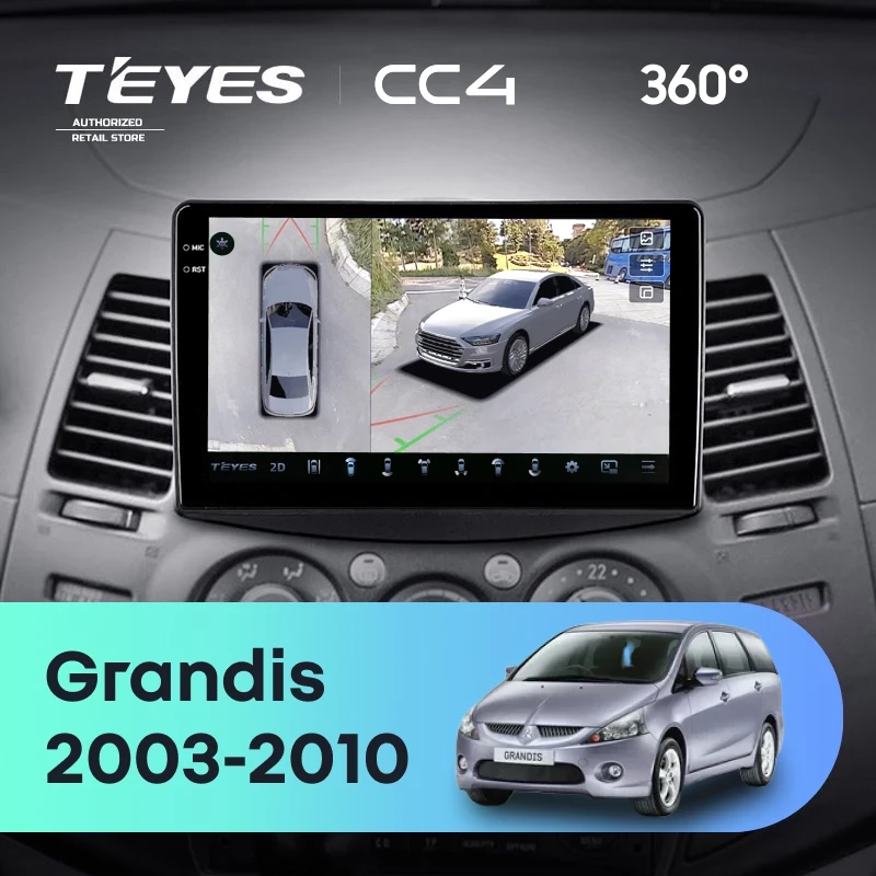 Штатная магнитола Teyes CC4 360 6/64 Mitsubishi Grandis 1 (2003-2010) F1