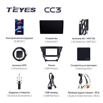 Штатная магнитола Teyes CC3L 4/32 Toyota Avensis 3 (2015-2018) F2