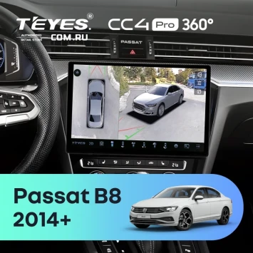 Штатная магнитола Teyes CC4 Pro 360 8/128 Volkswagen Passat B8 2014+ (13")