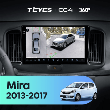 Штатная магнитола Teyes CC4 360 8/128 Daihatsu Mira eS (2013-2017)