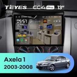 Штатная магнитола Teyes CC4 Pro 8/128 Mazda Axela 1 (2003-2008) (13")