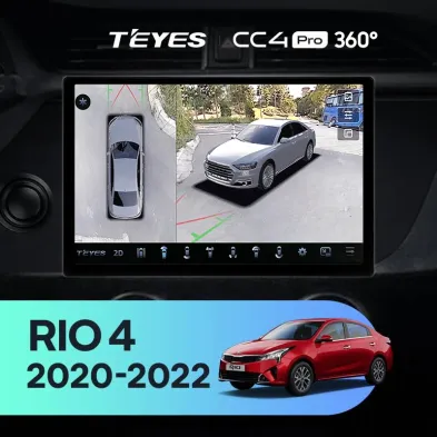 Штатная магнитола Teyes CC4 Pro 360 8/128 Kia Rio 4 IV FB (2020-2022) (13")