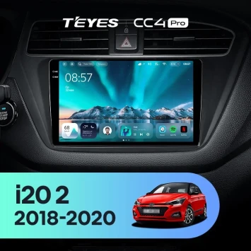 Штатная магнитола Teyes CC4 Pro 12/256 Hyundai i20 2 GB (2018-2020)