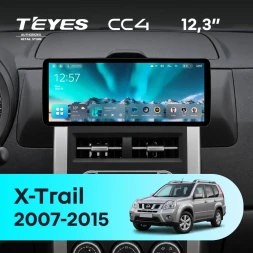 Штатная магнитола Teyes CC4 12.3" 8/128 Nissan X-Trail T31 (2007-2015) Тип-B