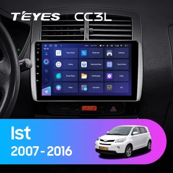 Штатная магнитола Teyes CC3L 4/64 Toyota Ist XP110 (2007-2016)