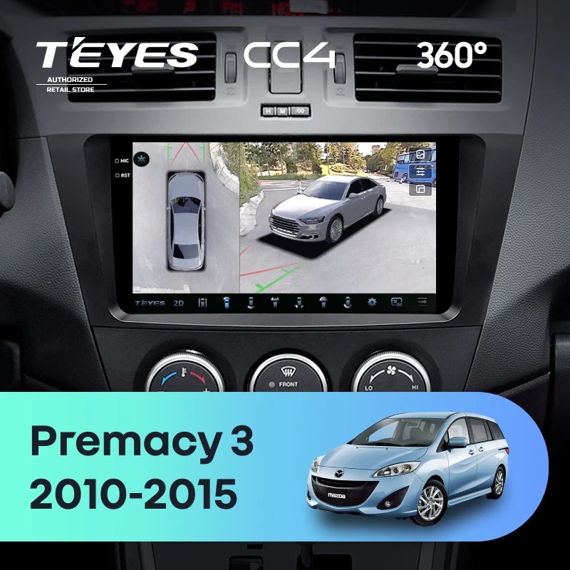 Штатная магнитола Teyes CC4 360 6/64 Mazda Premacy 3 (2010-2015)