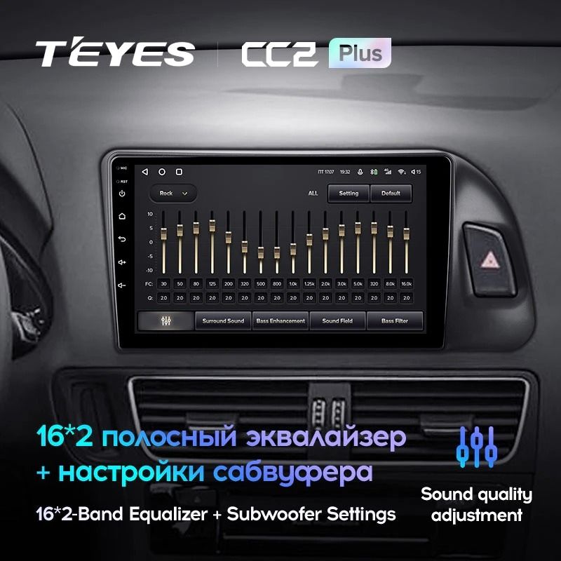 Штатная магнитола Teyes CC2 Plus 4/32 Audi Q5 8R (2008-2017) Тип-A