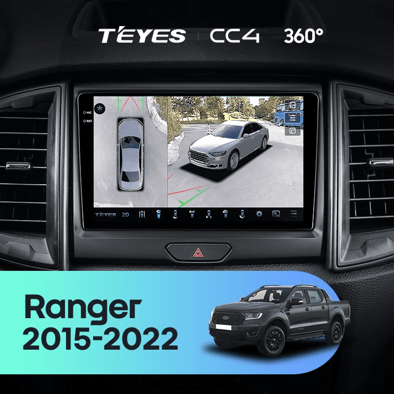 Штатная магнитола Teyes CC4 360 8/128 Ford Ranger P703 (2015-2022) Тип-A