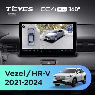 Штатная магнитола Teyes CC4 Pro 360 8/128 Honda Vezel 2 (2021-2024)