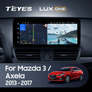 Штатная магнитола Teyes LUX ONE 6/128 Mazda Axela 3 (2013-2017) Тип-B Правый руль
