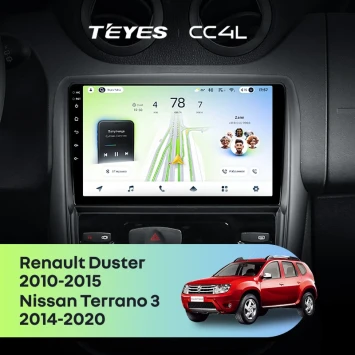 Штатная магнитола Teyes CC4L 4/64 Nissan Terrano (2014-2020)