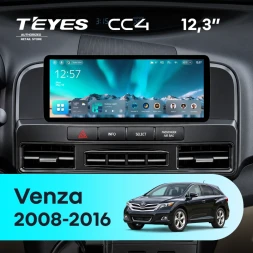 Штатная магнитола Teyes CC4 12.3" 6/64 Toyota Venza (2008-2016) (для авто без JBL)