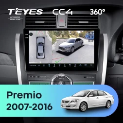 Штатная магнитола Teyes CC4 360 6/64 Toyota Premio (T260) (2007-2016) Правый руль