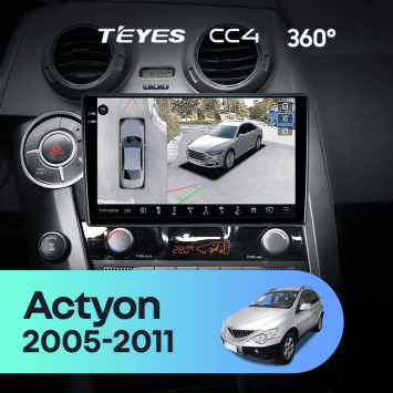 Штатная магнитола Teyes CC4 360 6/64 SsangYong Actyon C100 (2005-2011)