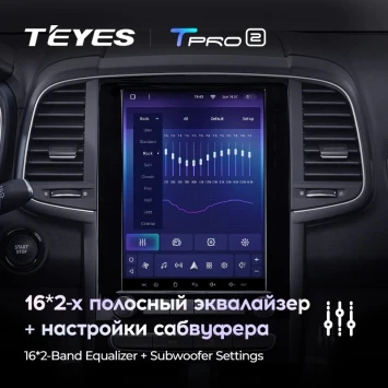 Штатная магнитола Tesla style Teyes TPRO 2 4/32 Renault Koleos 2 (2016-2020)