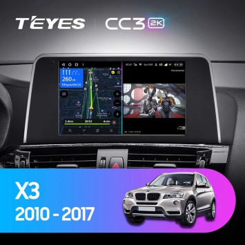 Штатная магнитола Teyes CC3 2K 6/128 BMW X3 F25 CIC (2010-2014)