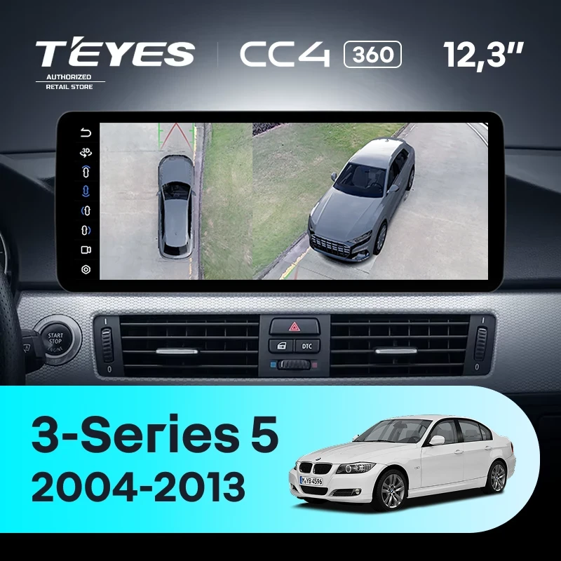 Штатная магнитола Teyes CC4 12.3" 360 6/64 BMW 3-Series 5 E90 E92 E93 E91 (CCC) (2004-2013) Universal