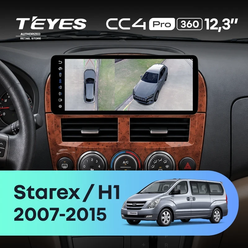 Штатная магнитола Teyes CC4 Pro 12.3" 360 8/128 Hyundai Grand Starex (2007-2015)