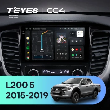 Штатная магнитола Teyes CC4 6/64 Mitsubishi L200 5 (2015-2019) кондиционер F1