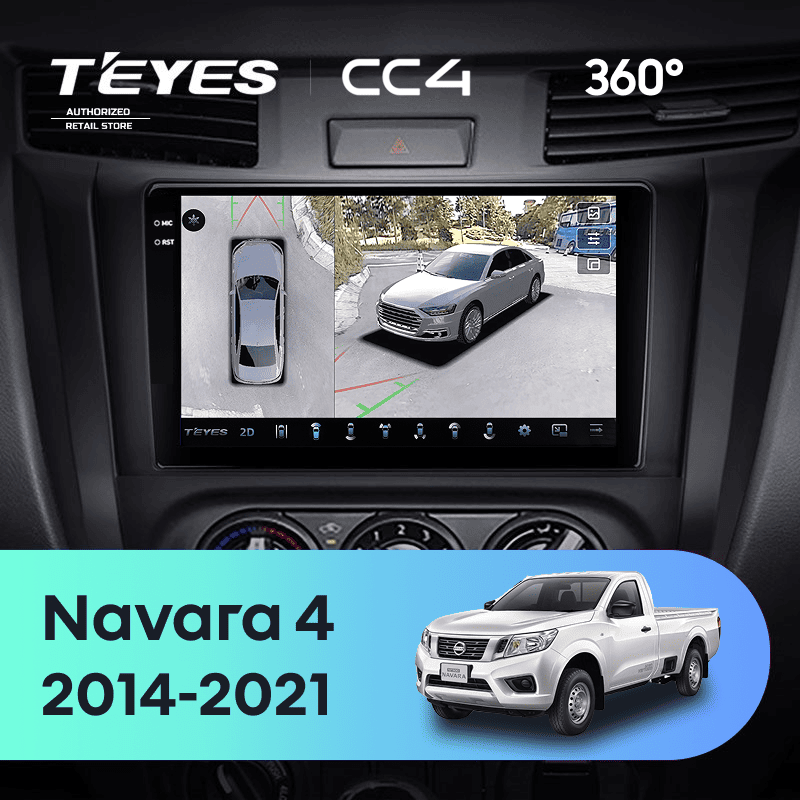 Штатная магнитола Teyes CC4 360 6/64 Nissan Navara D23 IV (2014-2021) Тип-A