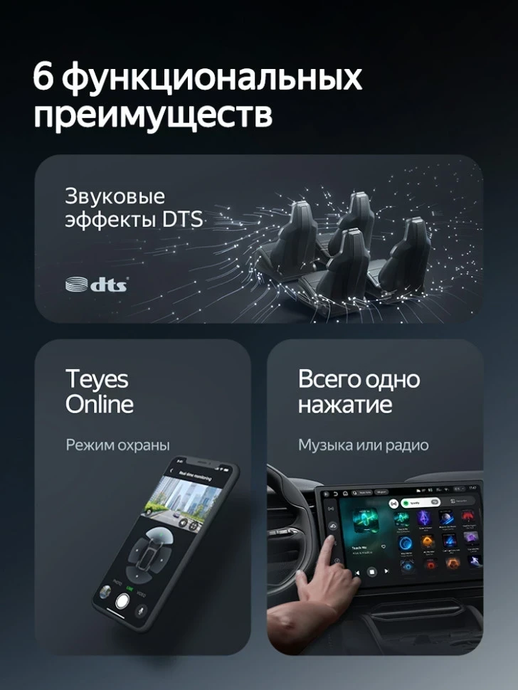 Штатная магнитола Teyes CC4 360 8/128 Daihatsu Move 5 (2012-2014)