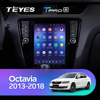 Штатная магнитола Tesla style Teyes TPRO 2 4/32 Skoda Octavia 3 A7 (2013-2018) Тип-A