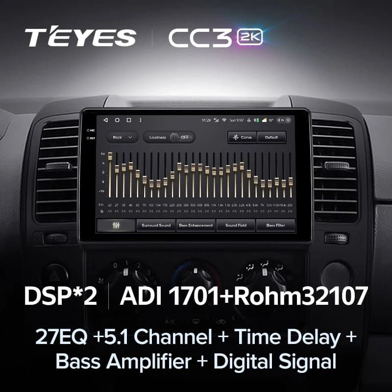 Штатная магнитола Teyes CC3 2K 4/32 Nissan Navara D40 (2004-2010) F1