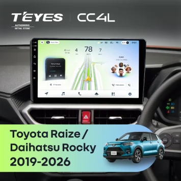 Штатная магнитола Teyes CC4L 6/64 с DTS Toyota Raize (2019-2026) F2 Правый руль