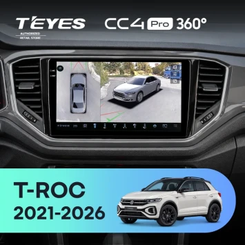 Штатная магнитола Teyes CC4 Pro 360 12/256 Volkswagen T-ROC (2021-2026)